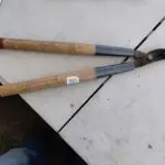 lopper ready for sharpening