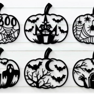 Pumpkin Decorations set of 6