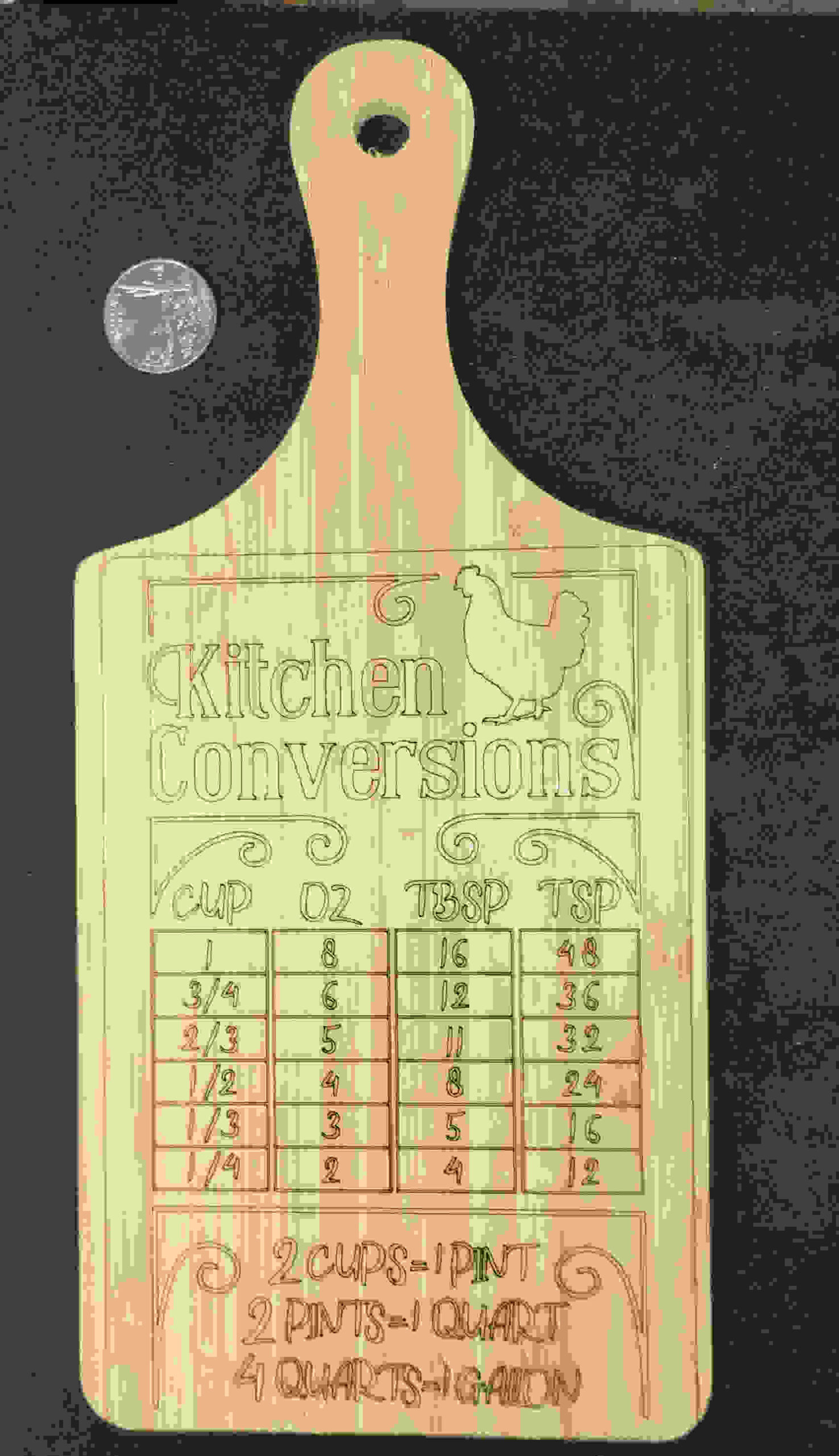 Small Cutting Board with one Side Engraved - Image 2