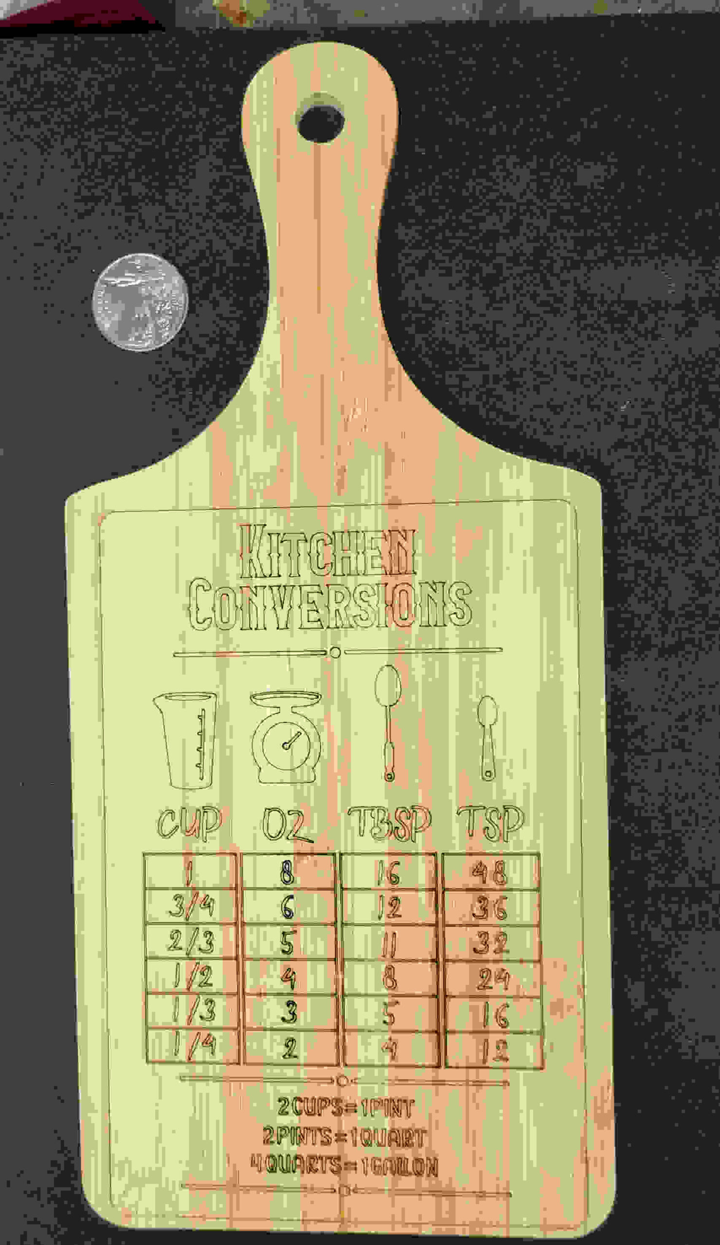 Small Cutting Board with one Side Engraved - Image 3