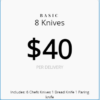 Basic rental knife set