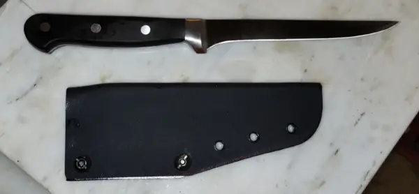 6in forged boning knife with sheath