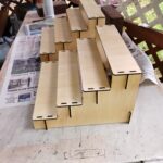 laser cut display shelf
