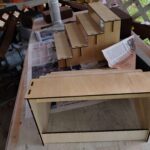 laser cut display shelf