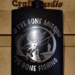 laser engraved hip flask 8oz