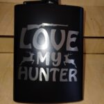 laser engraved hip flask 8oz