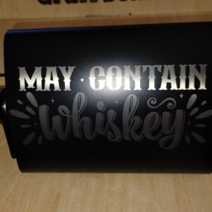 laser engraved hip flask 8oz