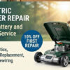 Electric Mower repair service in West Seattle.