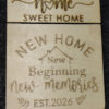 Home sweet home, gift card holder
