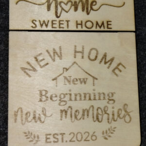 Home sweet home, gift card holder