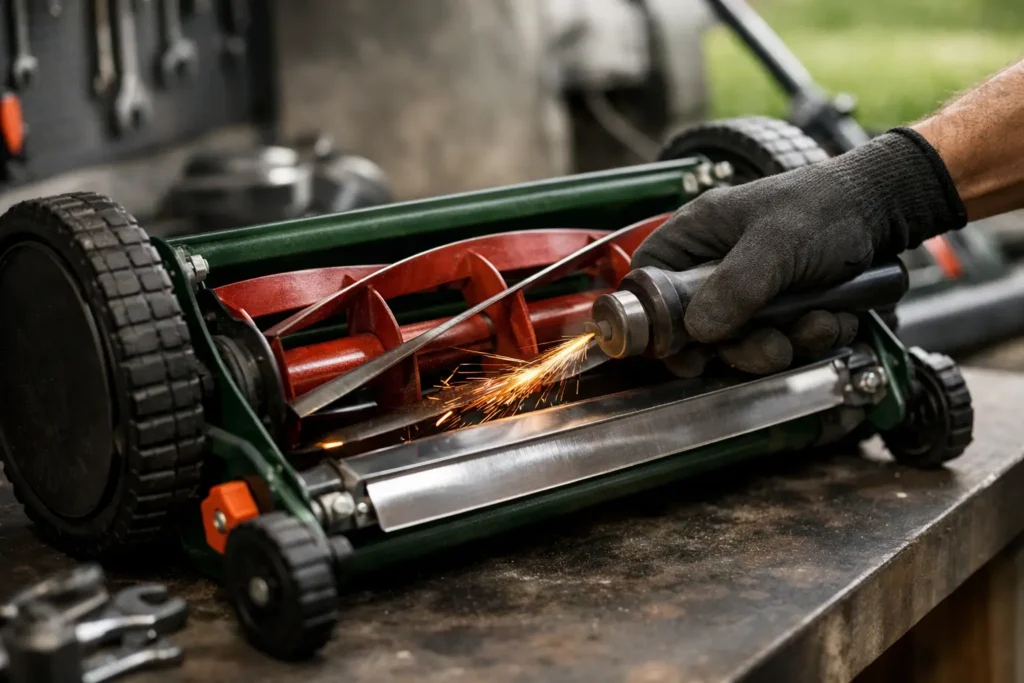 Reel Mower Sharpening That Actually Lasts