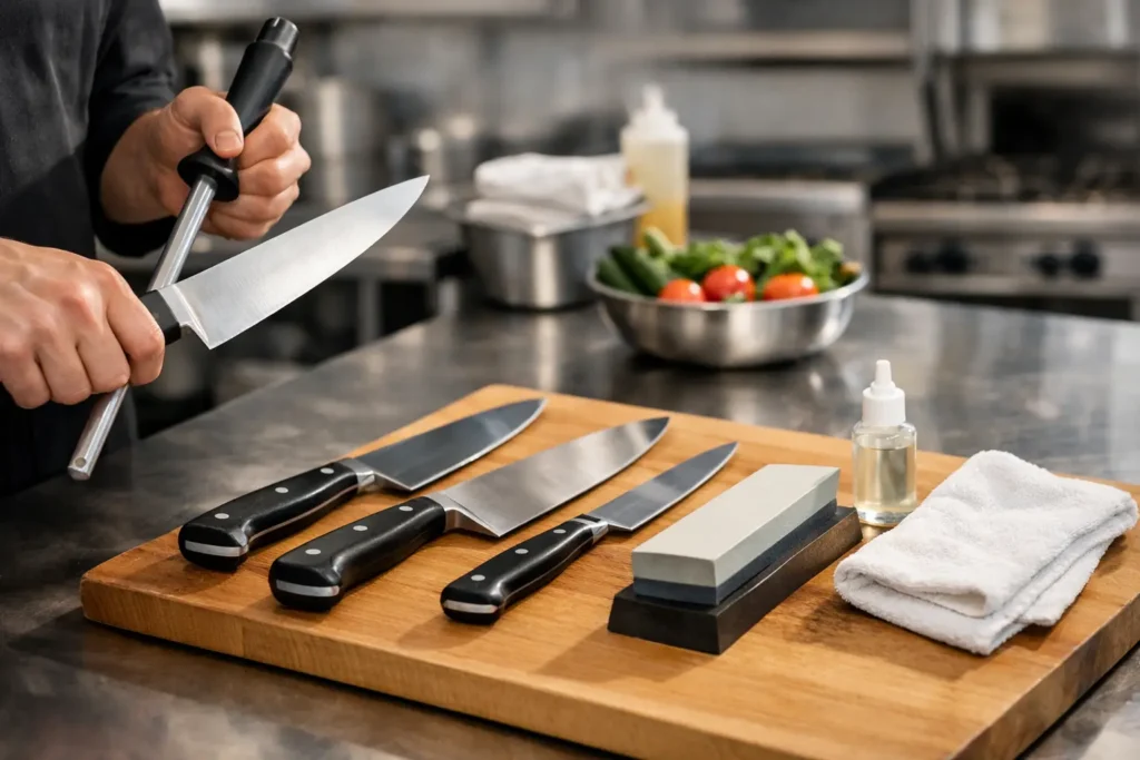 Commercial Kitchen Knife Maintenance Tips