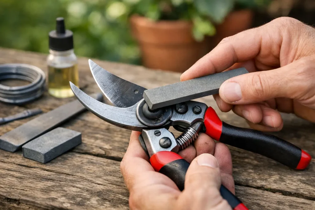 How to Sharpen Pruning Shears Without Ruining Them