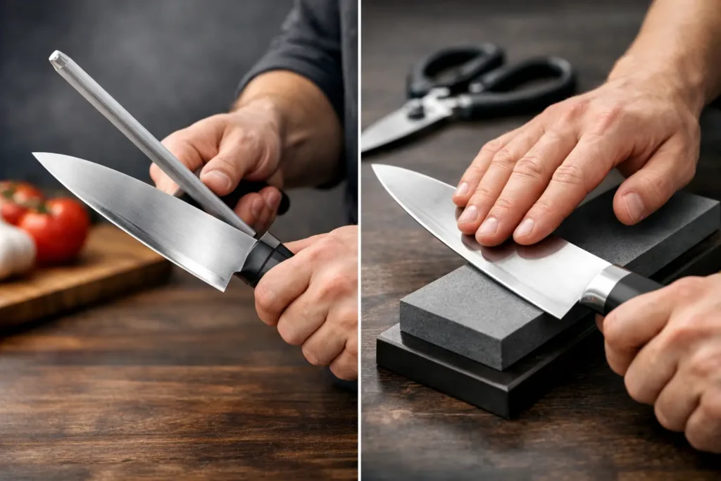 Knife Honing vs Sharpening for Better Prep